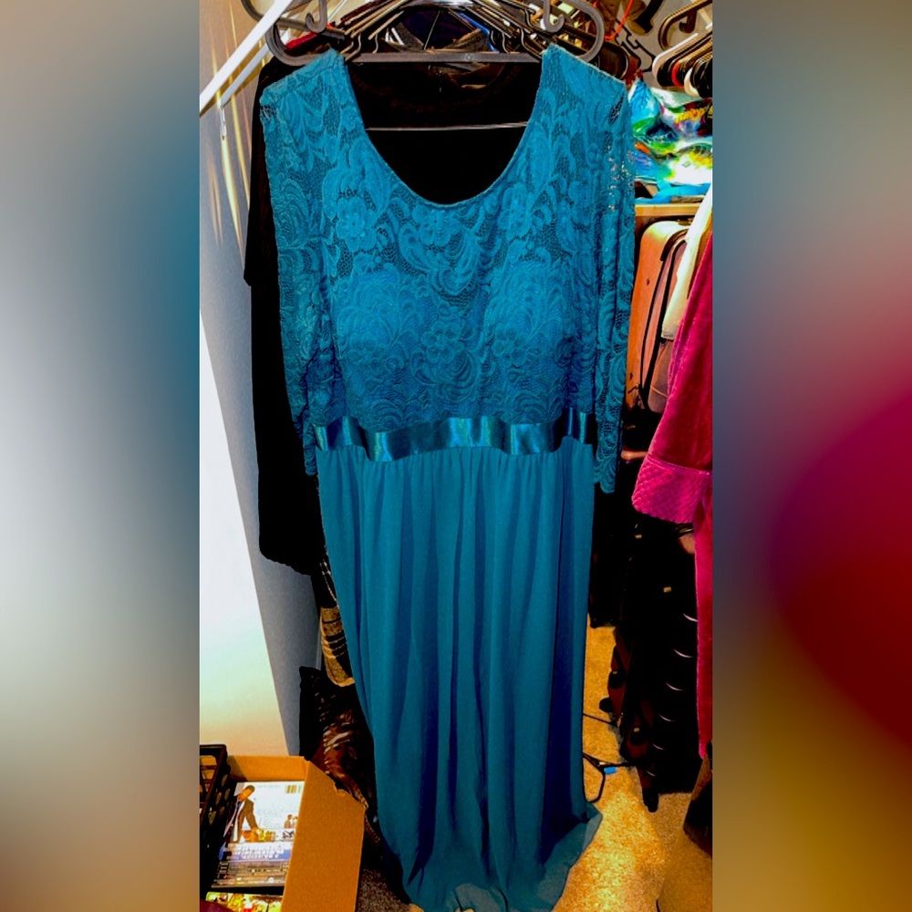 Teal Formal Dress Size 22